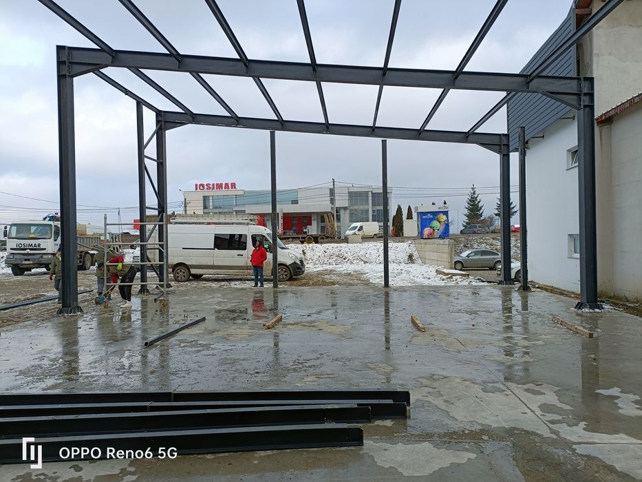 Hala pe structura metalica 12x16 invelita