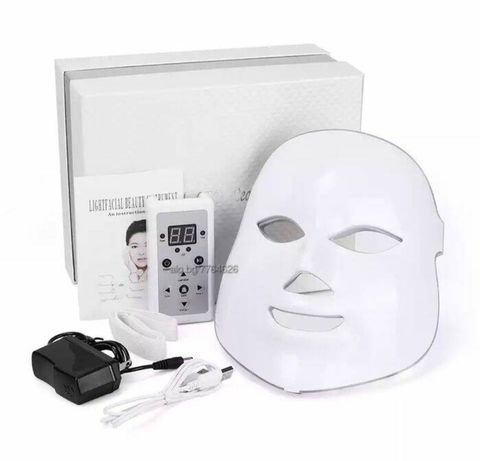 Козметична Led маска за лице със светлинна терапия, фотодинамична