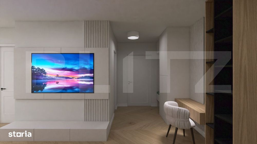 Apartament cu o camere, in suprafat utila de 45,88 mp, zona Bradet