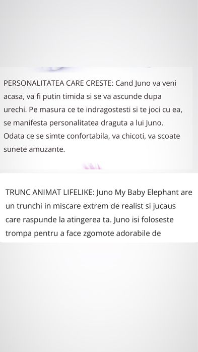 Elefantul juno interactiv