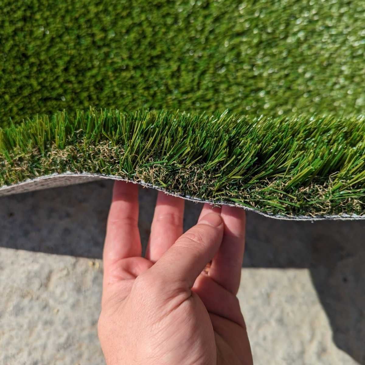 Gazon artificial verde decorativ, la metru, diverse lățimi (1/2/4 m)
