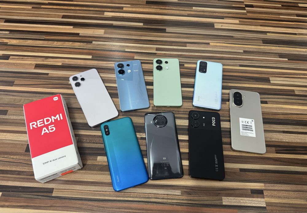 Xiaomi Redmi 9A, Mi 9 SE, Note 9 Pro, 11 Pro, 12, 13, 10T Lite, A5 Noi