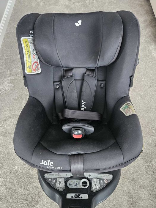 Scaun auto pentru copii Joie i-Spin 360° E Coal, 61 cm-105 cm