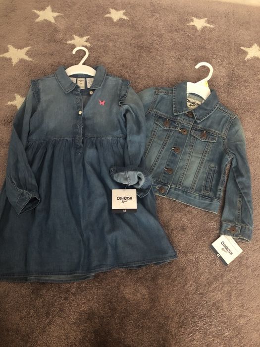 Rochie si geaca denim Carter’s 4 ani