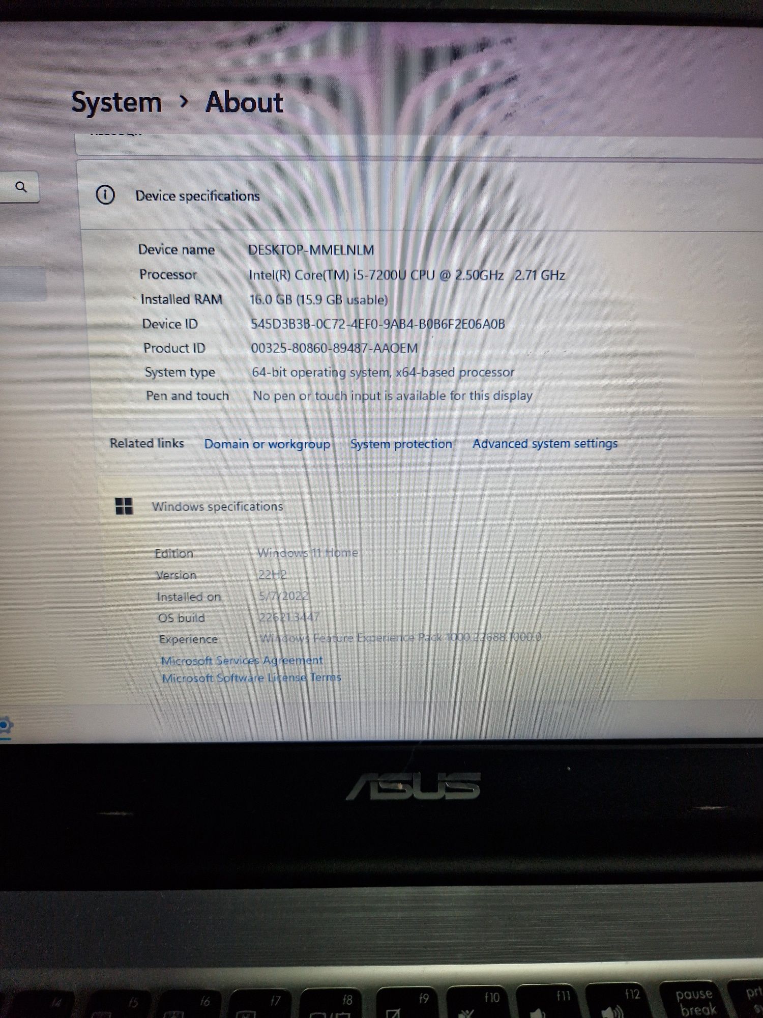 Laptop Gaming Asus Ssb 500Gb i5 gen 7Th