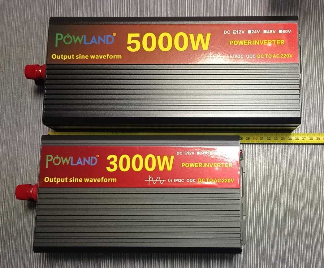 Инвертори POWLAND/EASUN 2500/5000W пълна синусоида 12 или 24V DC