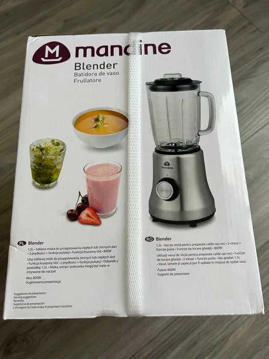 Blender Mandine MBL800-24 cu 2+1 viteze, de 1.5L si 800W, SIGILAT