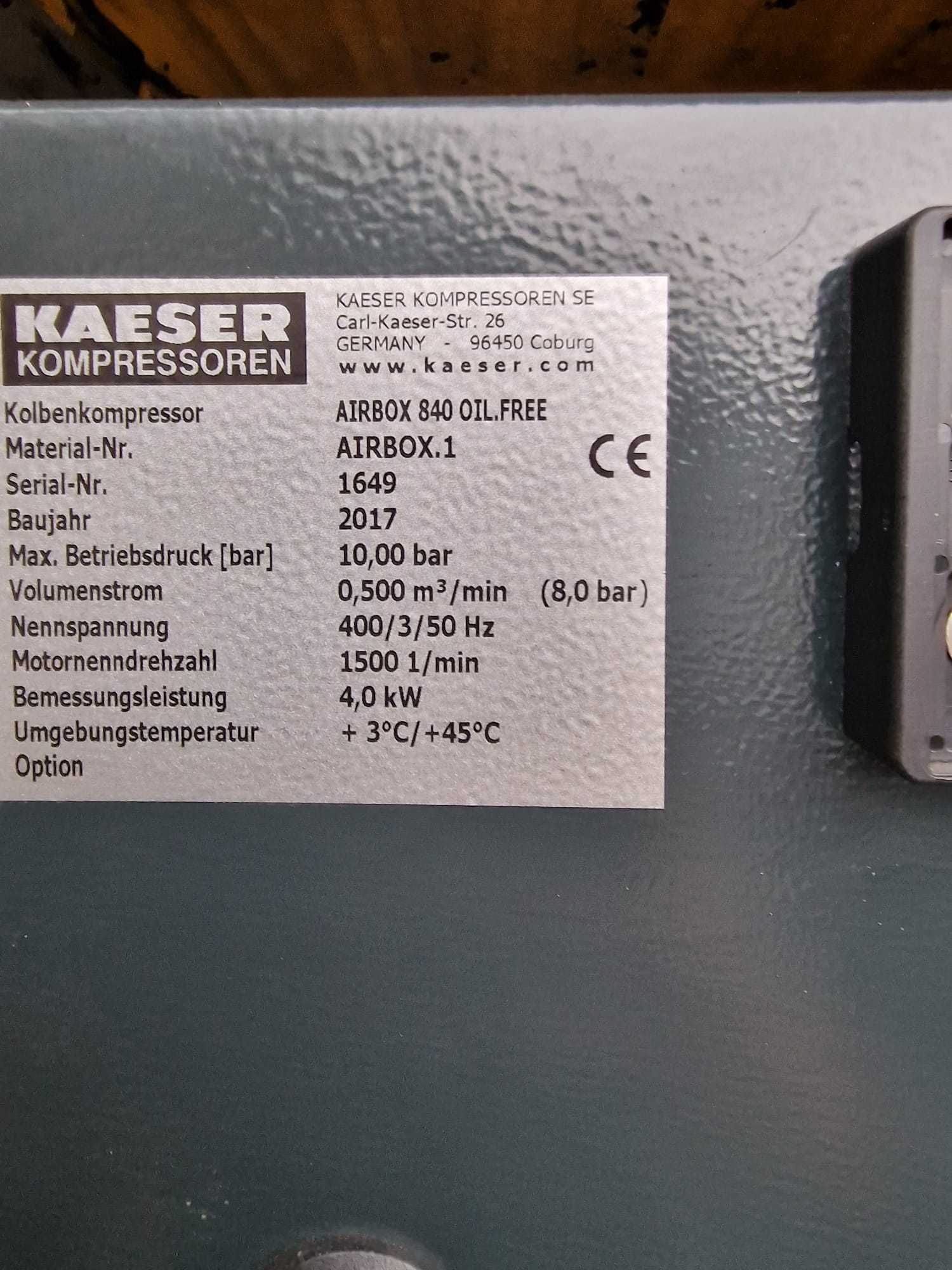 Compresor aer cu surub Kaeser oil free