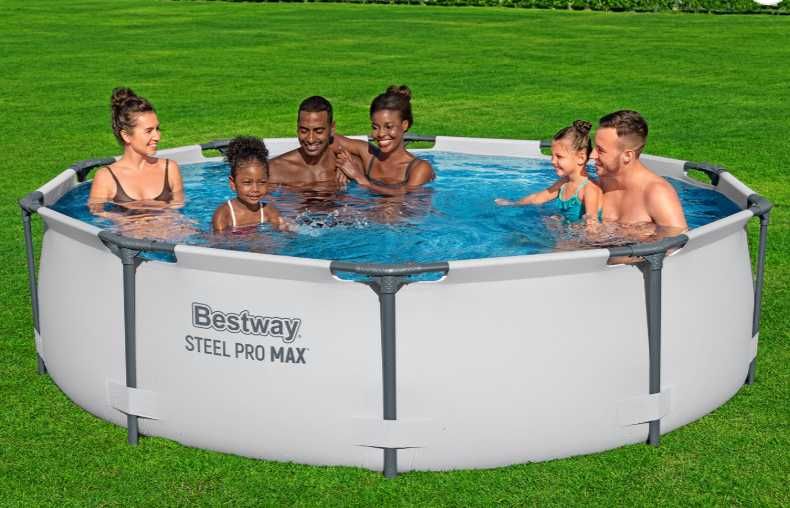 Piscina Bestway PRO MAX Familie Copii Cadru Metal 305 x 76cm + POMPA