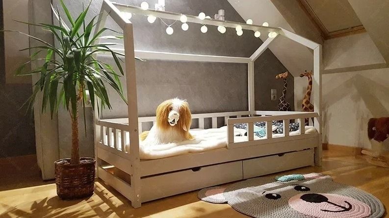 Детско легло с форма на Къщичка Монтесори