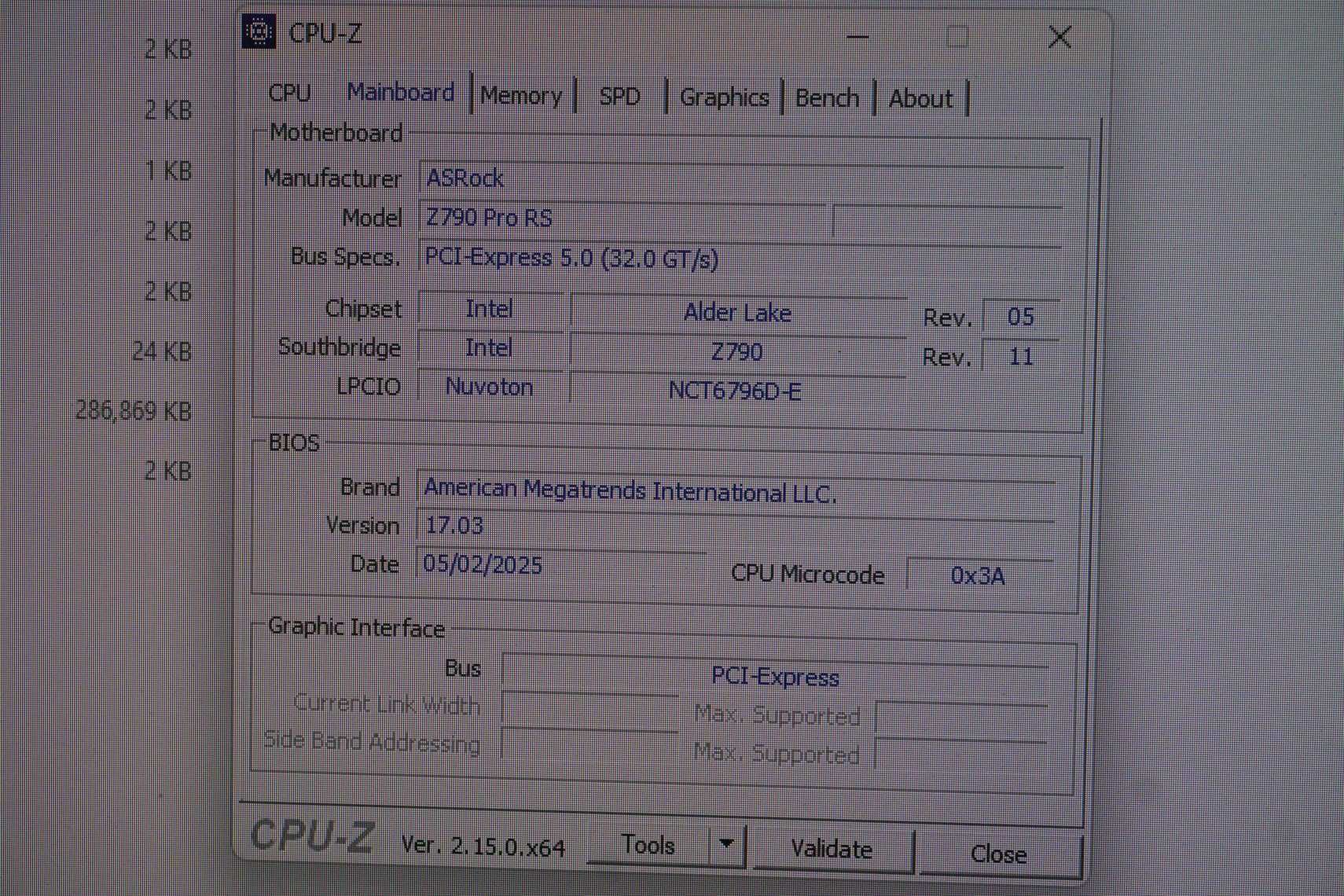 [LGA 1700] Дъно Z790 Pro RS AsRock DDR5 PCIe 5 Дънна платка / Вкл.ДДС