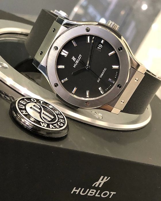 ceas barbat hb classic fusion black 42,mm
