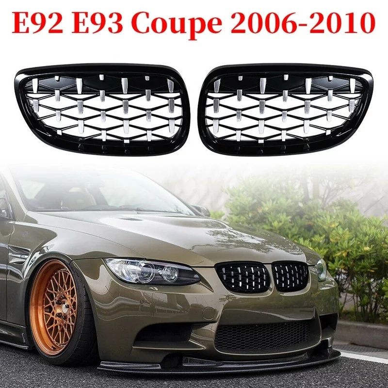 Grile Diamond Bmw E92 E93 2008-2010 Negru lucios  Gri M