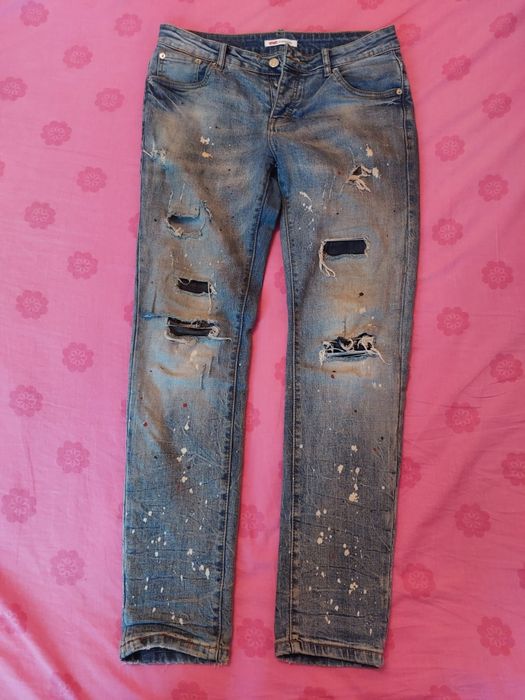 Blugi rupti skinny