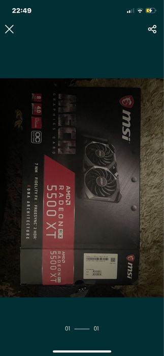 Продаю видеокарту rx5500 xt срочно