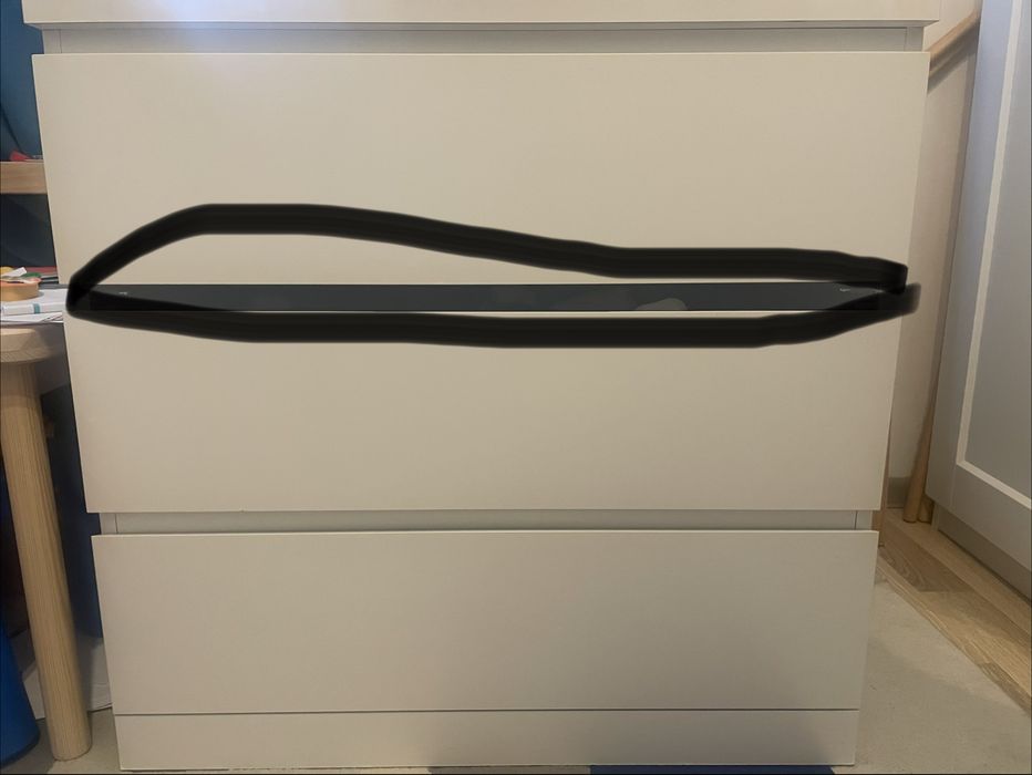 Vand comoda cu 3 sertare Malm, Ikea 80x 78