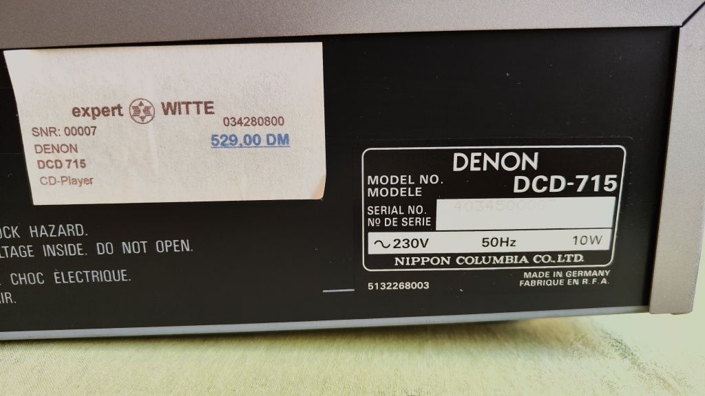 Denon DCD-715 CD player