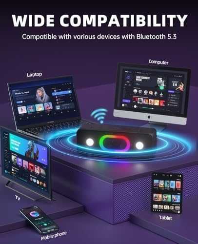 Нова Портативна Bluetooth 5.3 тонколона 16W, TWS и 24 часа батерия