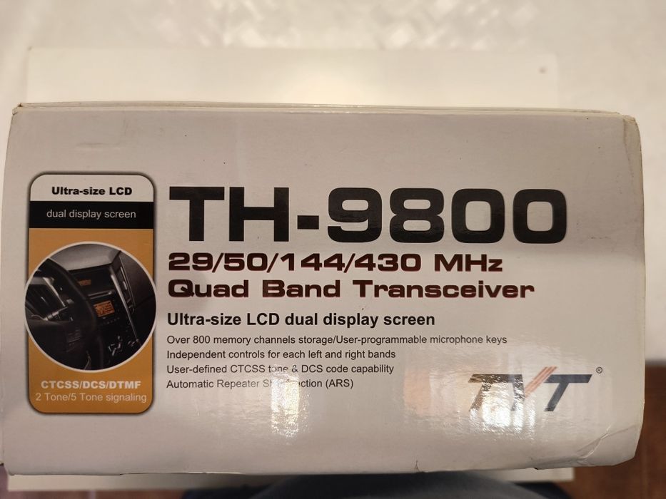 Stație radio TYT TH-9800 50W quad-band 29/50/144/430Mhz