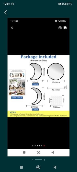 Set oglinzi de perete cu rama de lemn noi