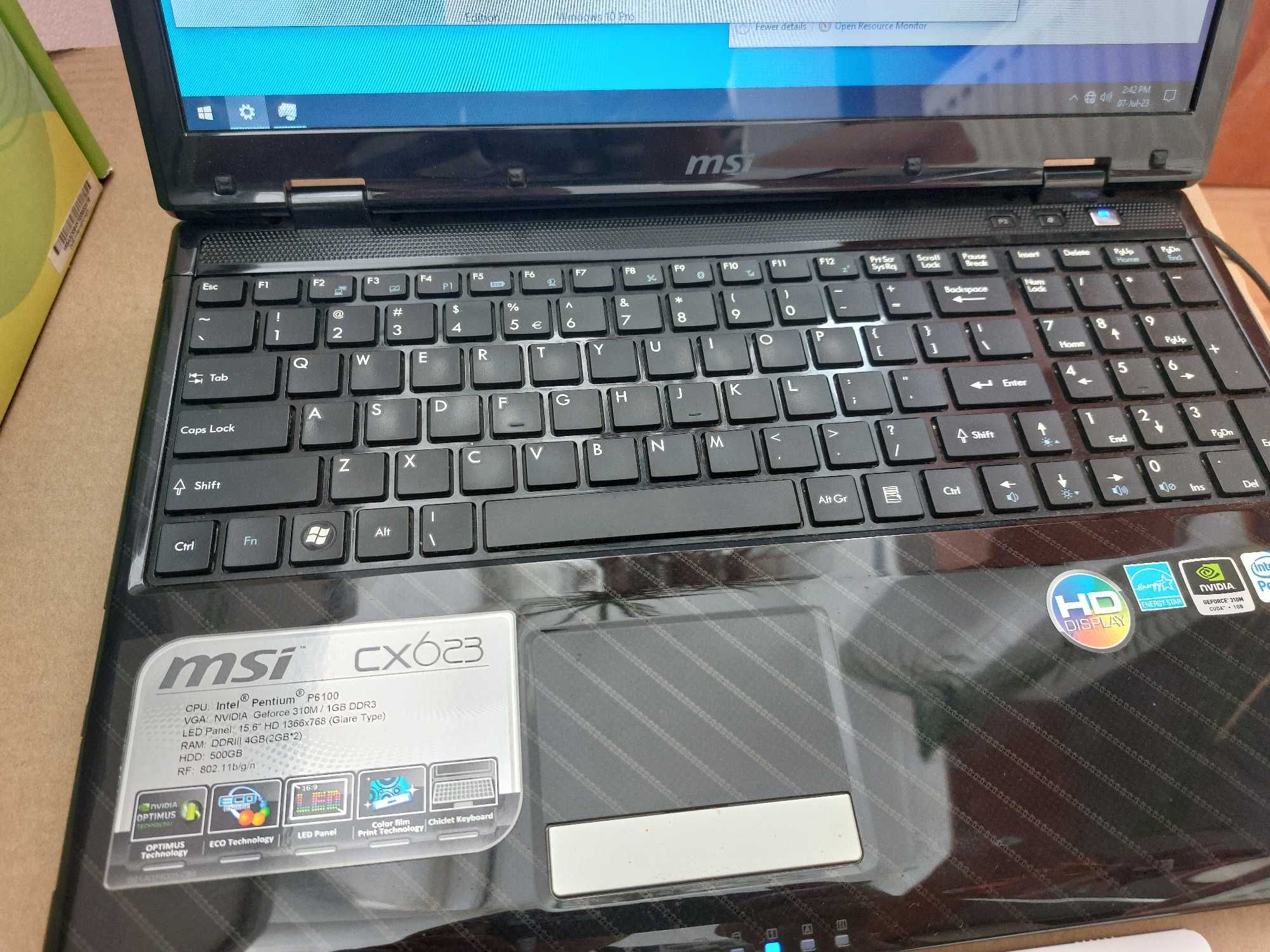 Vand laptop MSI CX623