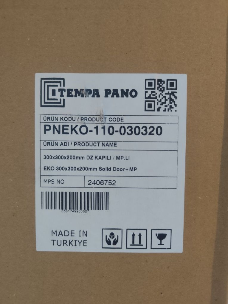Tablou metalic 300x300x200mm gri Nou