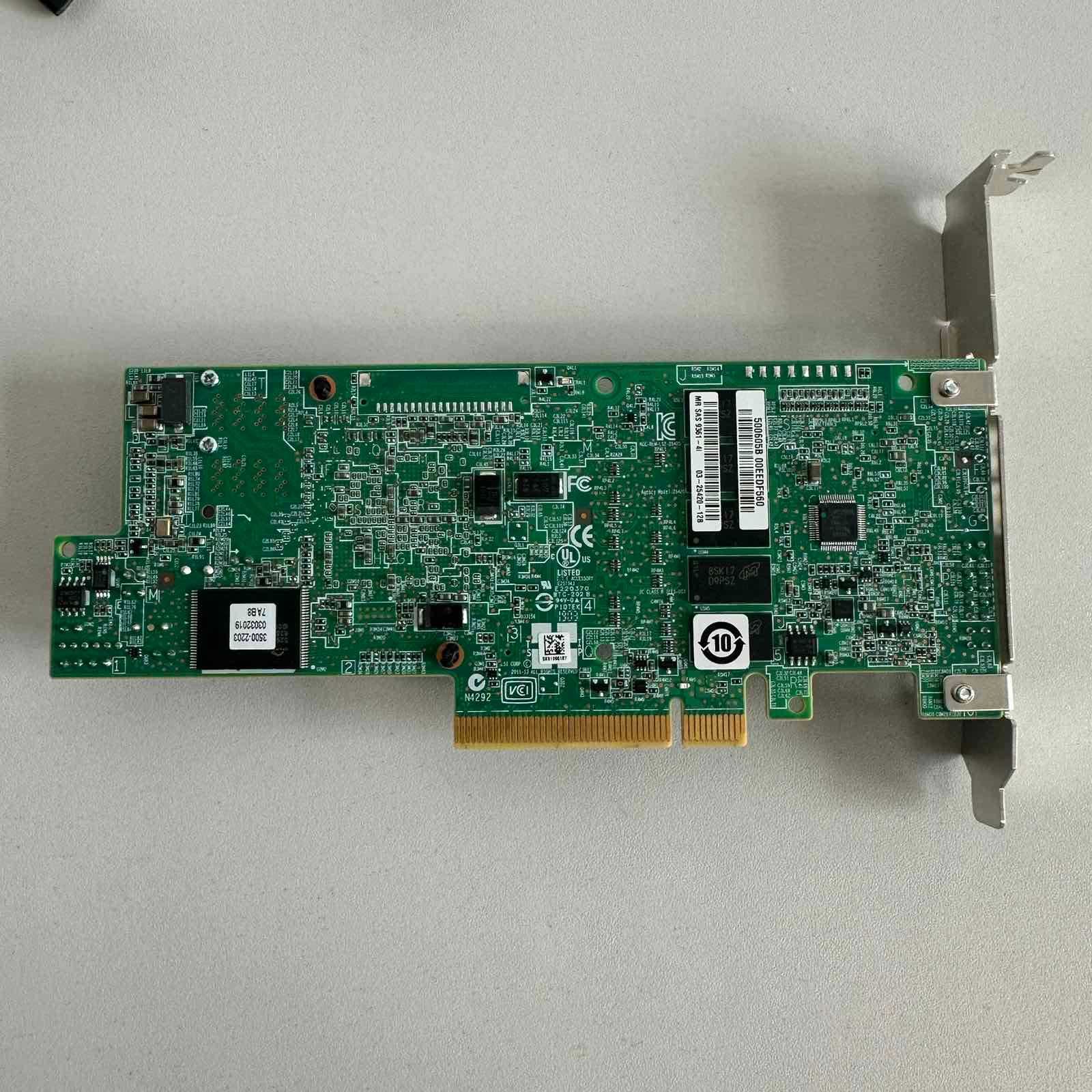 LSI SAS9361-4i PCI-e RAID контролер 12GBps SAS + 4x SATA кабел
