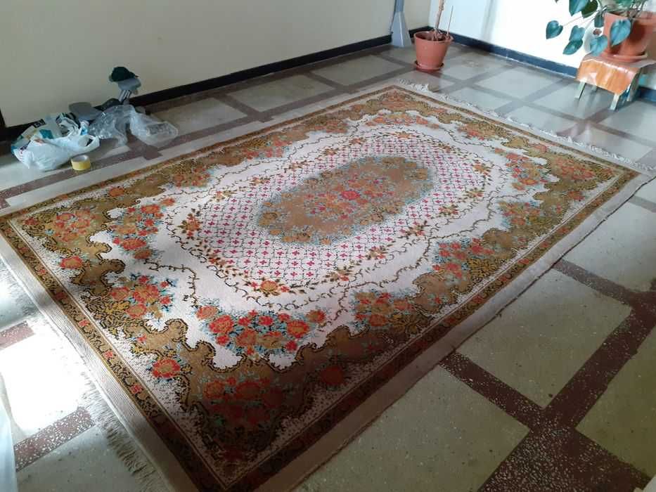 Covor persan din lana 204/311 cm (14 cm franjurii)