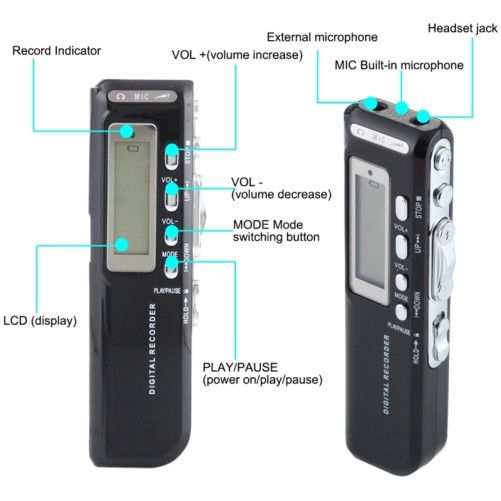 Mini Reportofon digital iUni MEP04, 8GB