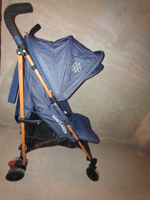 Количка тип чадър McLaren quest Denim в отлично състояние + аксесоари