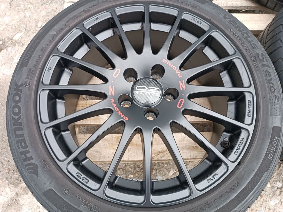 Лети джанти 17ки 5х108 O.Z.Racing Superturismo GT + летни гуми Hankook