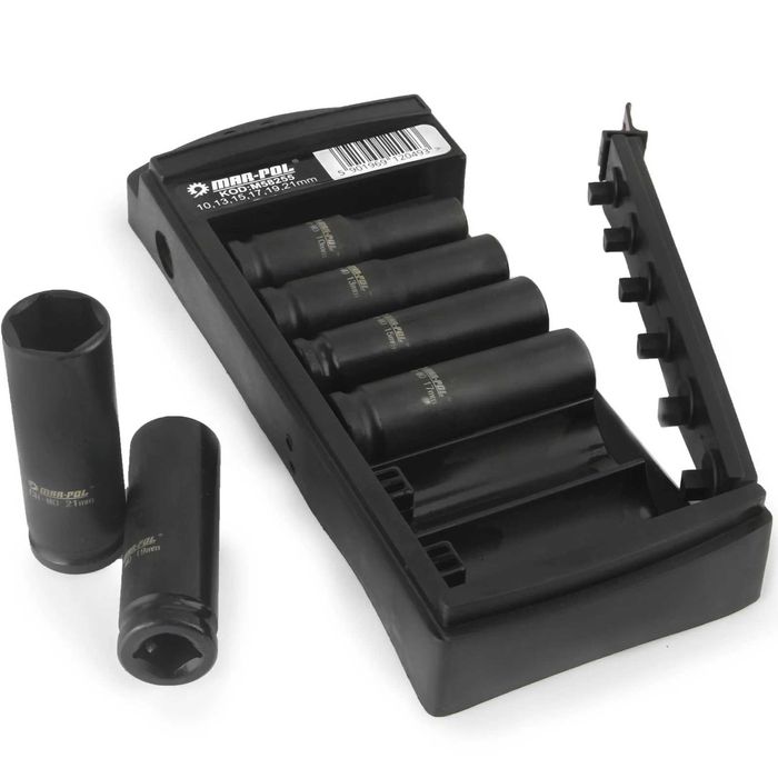 Set trusa chei tubulare impact lungi ½ 6 piese 10-21mm intarite,pistol