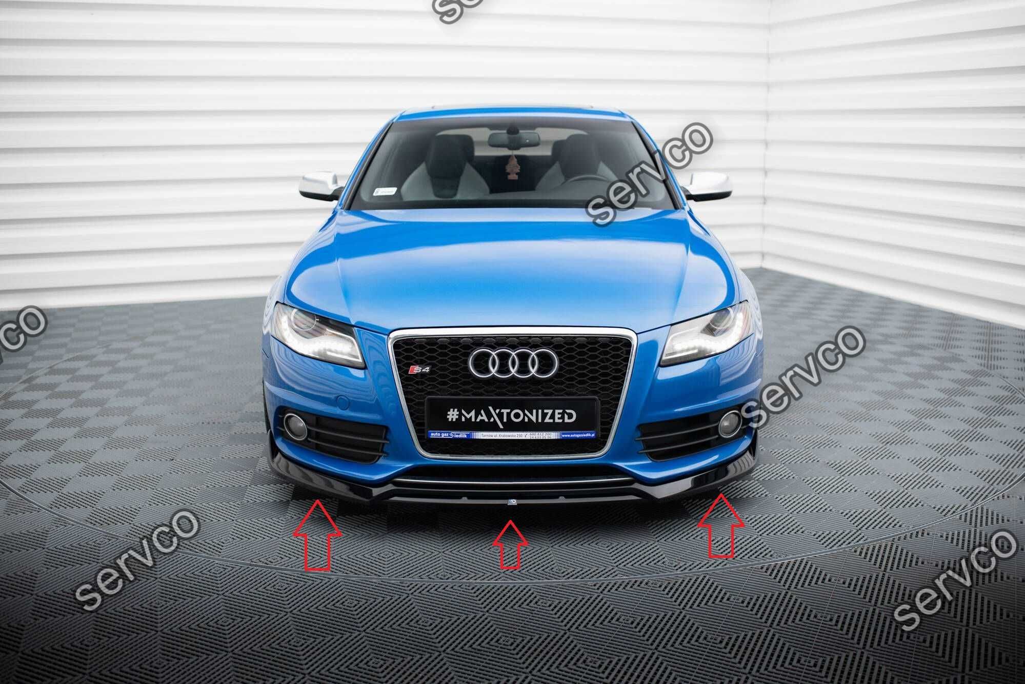 Pachet Body kit tuning Audi A4 S4 B8 Sline 2008-2012 v7 Maxton Design