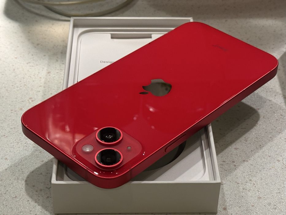 iPhone 14 Plus 128GB Red – Като НОВ, 100% Батерия.