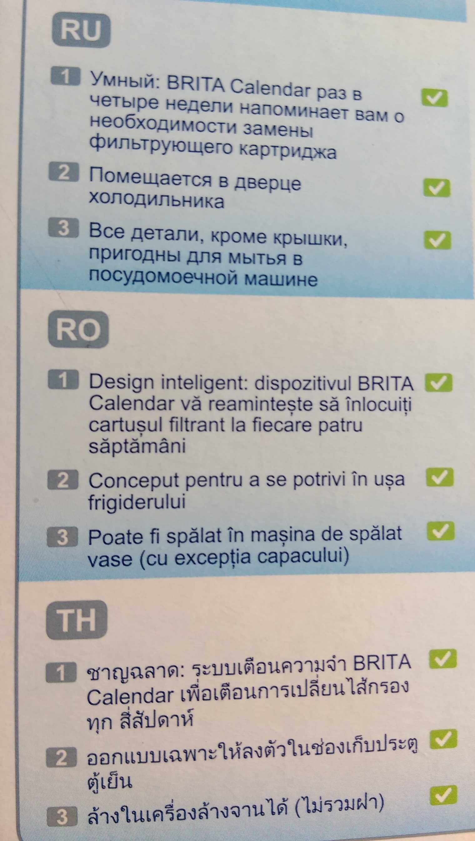 Cană filtrantă BRITA Aluna made in Germany