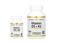 California Gold витамины D3 и K2 Д2 и К2 60 и 180 капсул