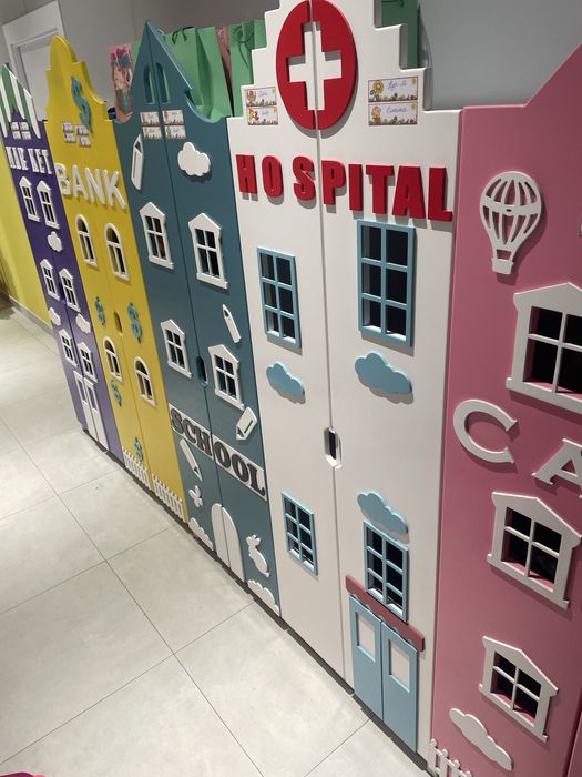 Шкафчики домики для деского сада