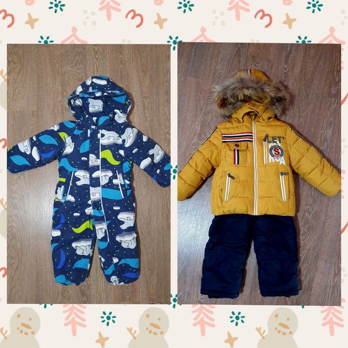 Зимний костюм 80р.  и зимний комбинезон 92р.