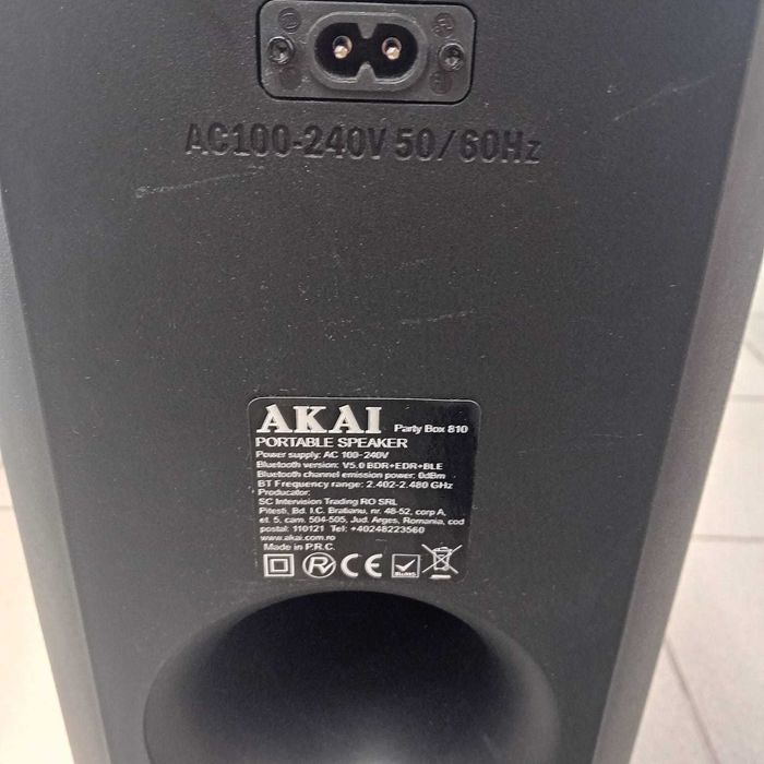 Boxa Akai Partybox 810 (ag49 Esplanada b.5901) * 2 ani garantie