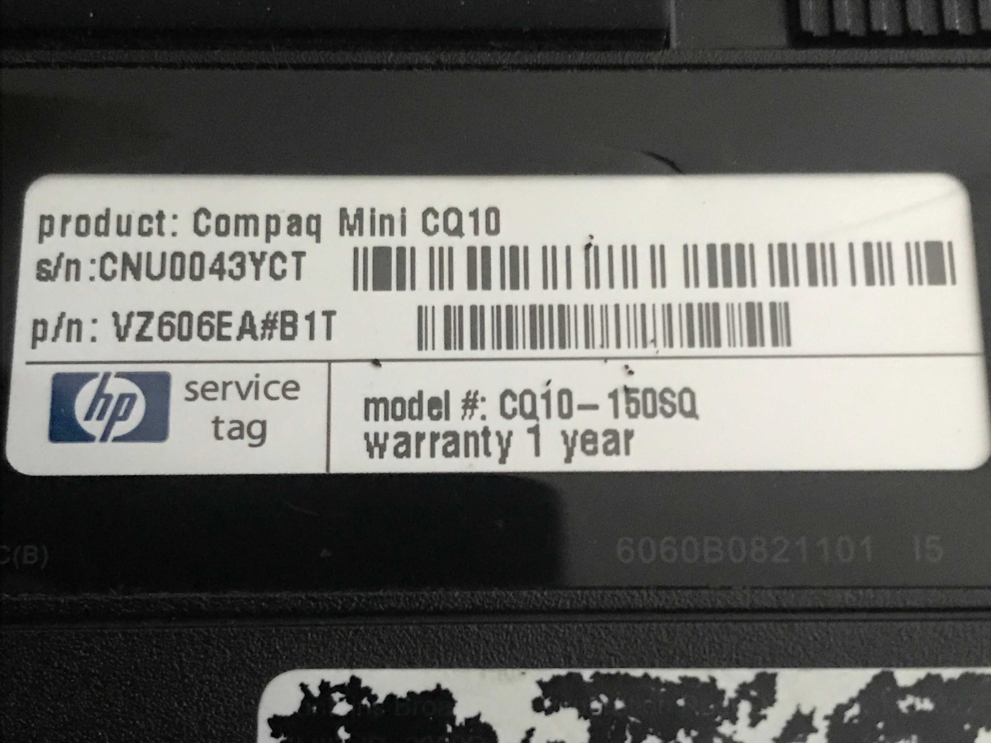 Лаптоп HP mini 26 см. диагонал на екрана