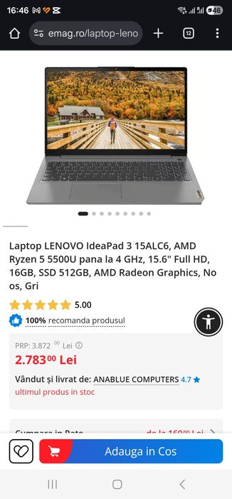 Laptop Ideapad 3
