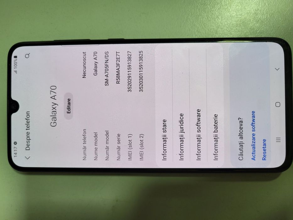 Samsung a70 Glow Nu este Impecabil ca Nou