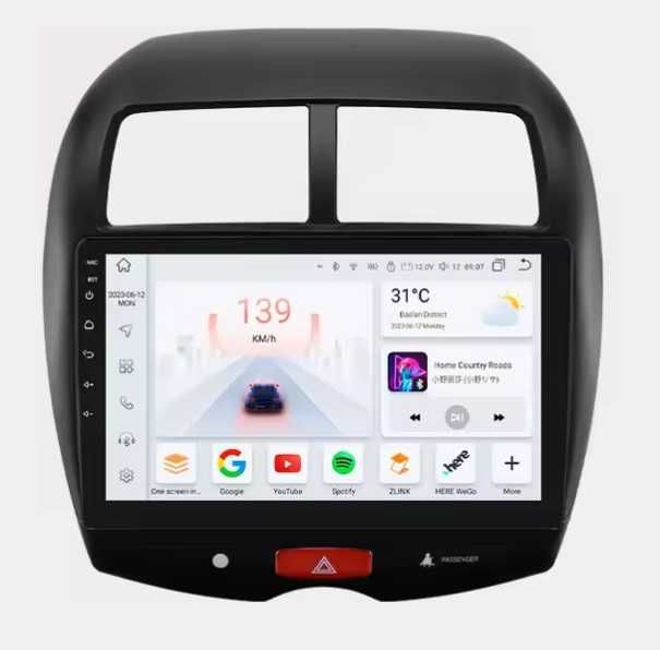 Мултимедия 10" за MITSUBISHI ASX Android 14 CARPLAY навигация GPS DSP