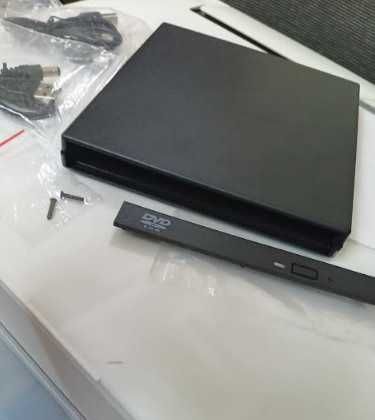 Корпус/гнездо за CD/DVD оптично устройство,12,7 мм, USB 2.0