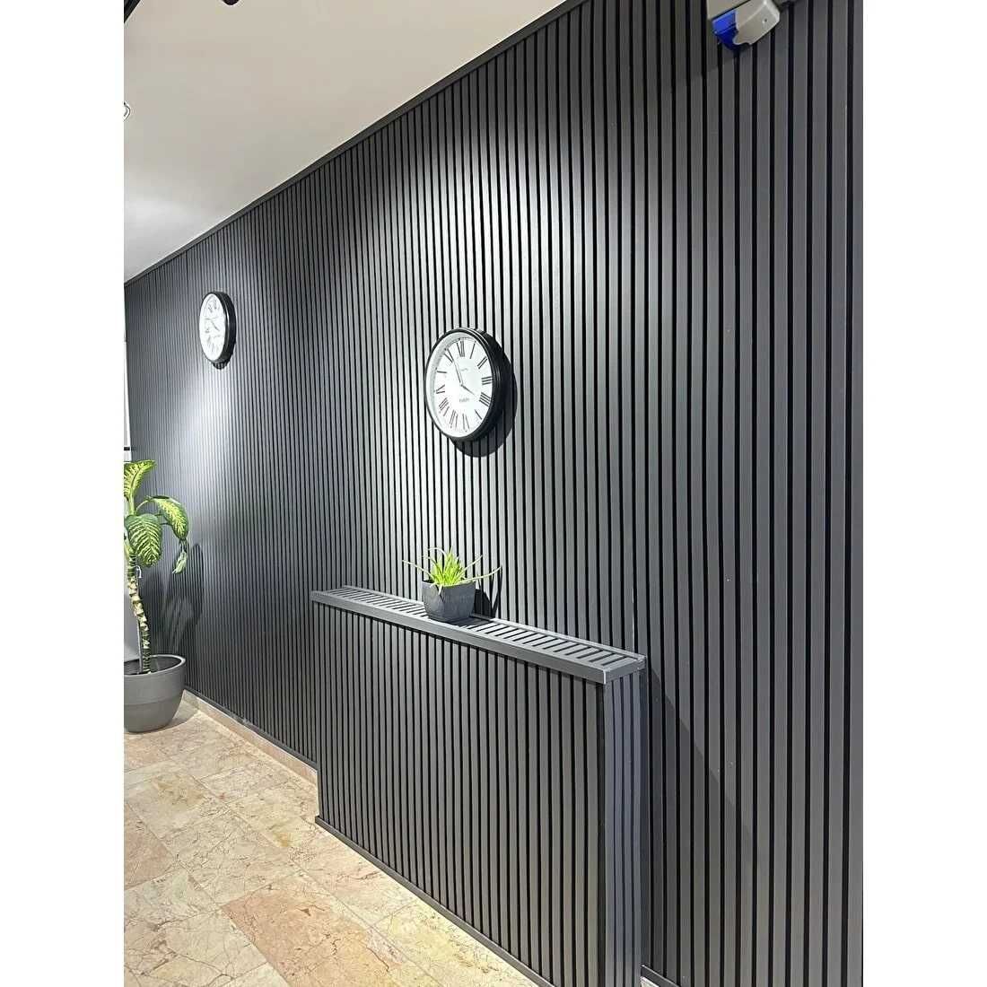 Декоративен стенен панел - MDF – Антрацит – 60 x 280 см