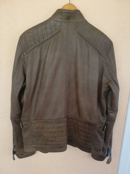 Geaca piele bărbati Massimo Dutti Xl