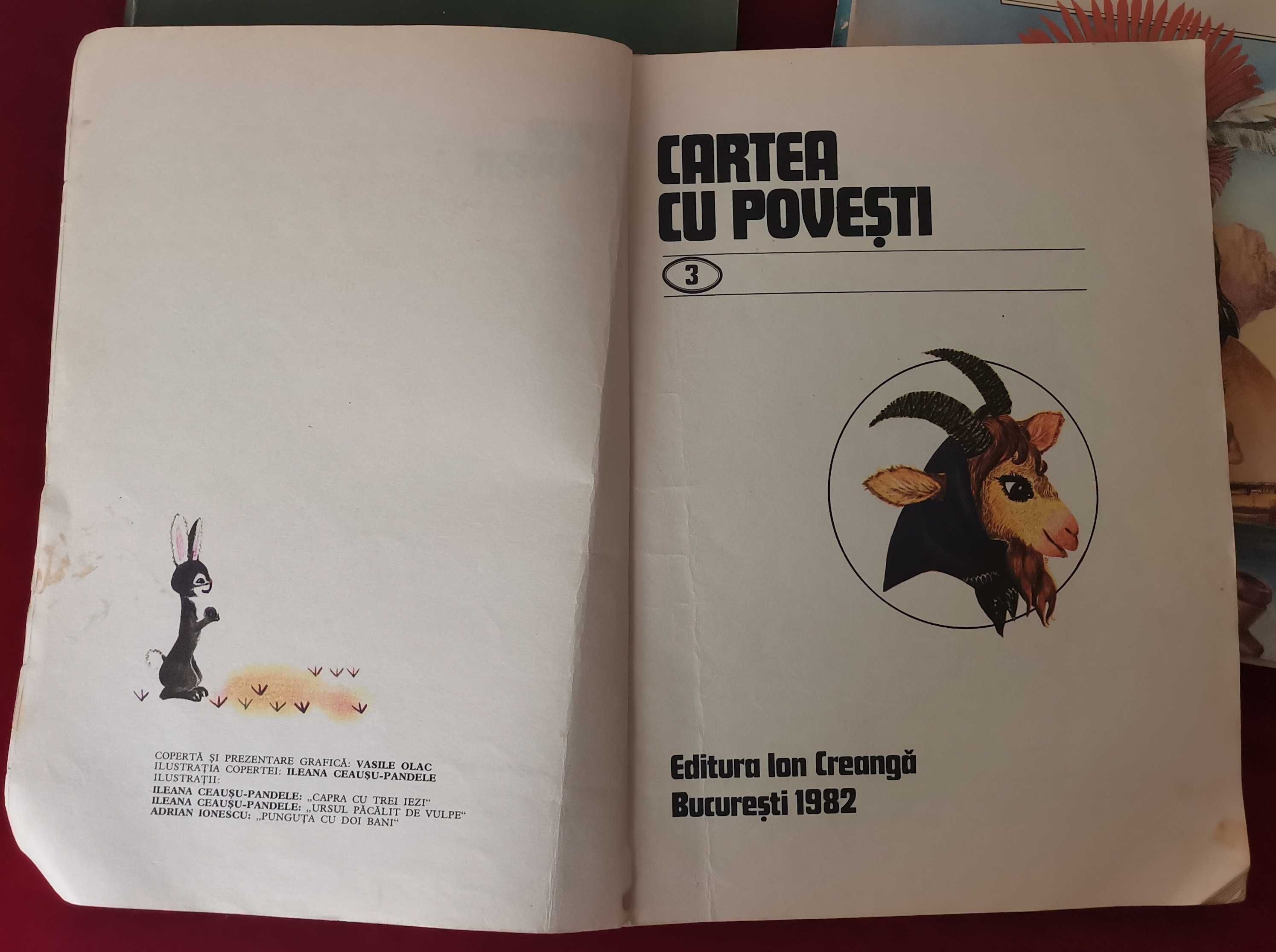 Lot 3 carti Povesti si Povestiri bogat ilustrate anii 80