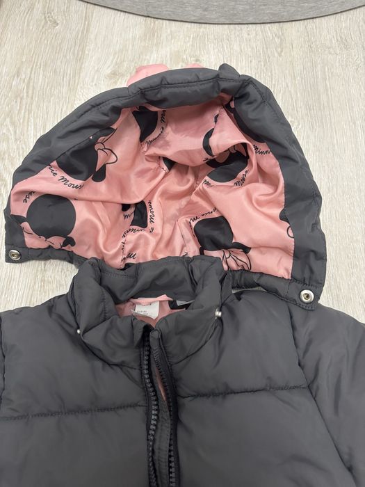 Топло тъмно сиво зимно яке H&M за момиче