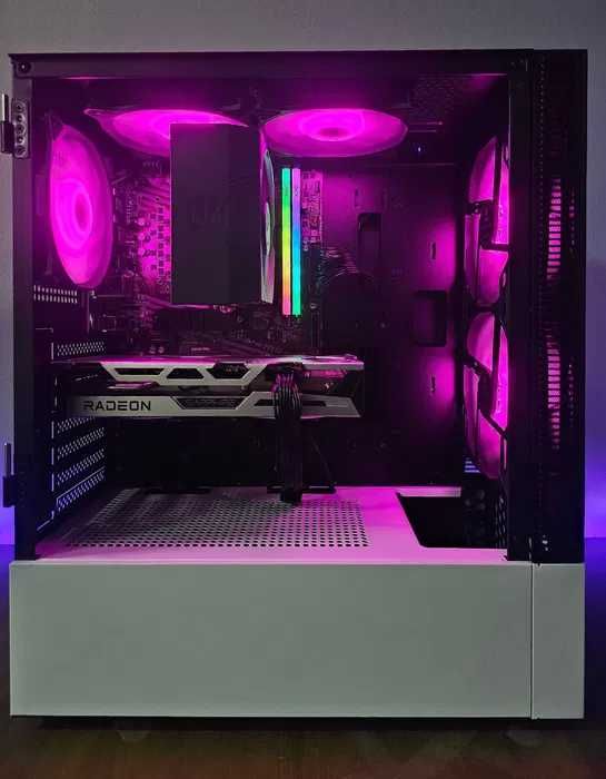Гаранция! Геймърски компютър! RX 5700XT, Ryzen 5 5600, 16GB RAM, 600 W