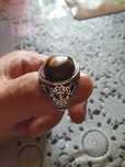 Сребърен пръстен тигрово око.